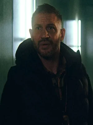 Tom Hardy HAVOC 2025 Black Puffer Vest