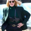 Uma Thurman Dexter Resurrection 2025 Green Blazer