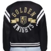 Vegas Golden Knights Team Satin Varsity Jacket Back