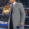 WWE Cody Rhodes Grey Wool Coat