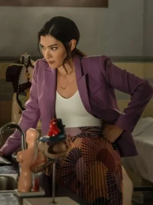 Watson S01 Sasha Lubbock Purple Blazer For Men