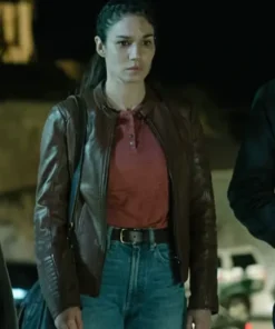 When No One Sees Us S01 Mariela Garriga Leather Jacket For Sale
