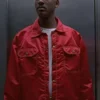 Will Smith Men in Black Red Satin Jacket