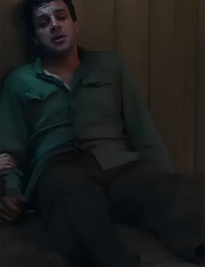 Wolf Man Christopher Abbott Green Shirt