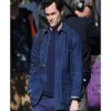 You S02 Joe Goldberg Blue Jacket For Men