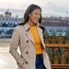 A Pinch Of Portugal Heather Hemmens Beige Coat