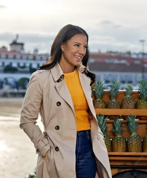 A Pinch Of Portugal Heather Hemmens Beige Coat