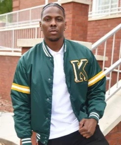 All American Homecoming Cam Watkins Green Varsity Jacket