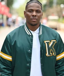 All American Homecoming Cam Watkins Green Varsity Jacket For Sale