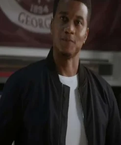 All American Homecoming Marcus Turner Black Bomber Jacket