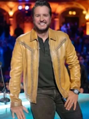 American Idol S23 Luke Bryan Leather Jacket