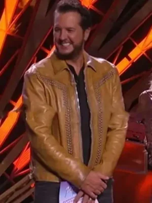 American Idol S23 Luke Bryan Leather Jacket For Sale