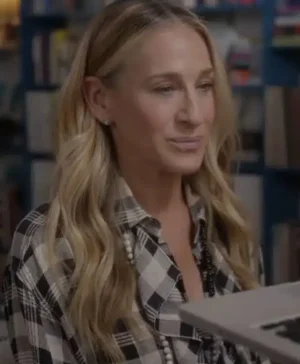 And Just Like That S02 Sarah Jessica Check Shirt
