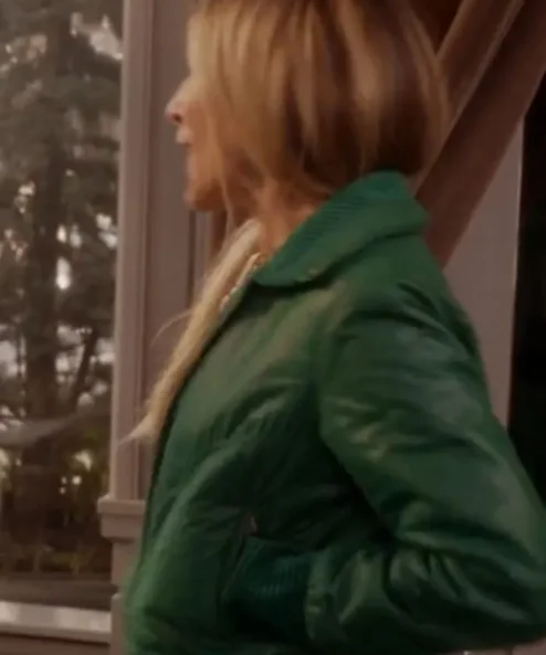 And Just Like That Sarah Jessica Bomber Green Jacket
