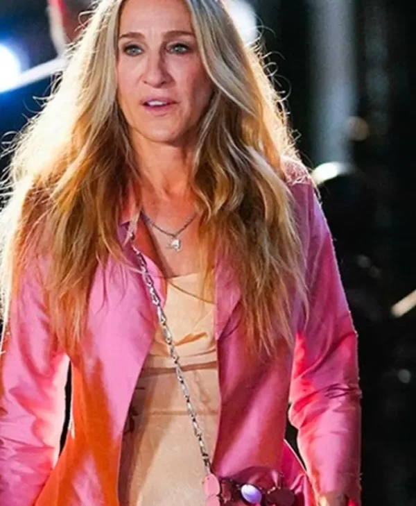 And Just Like That Sarah Jessica Pink Jacket