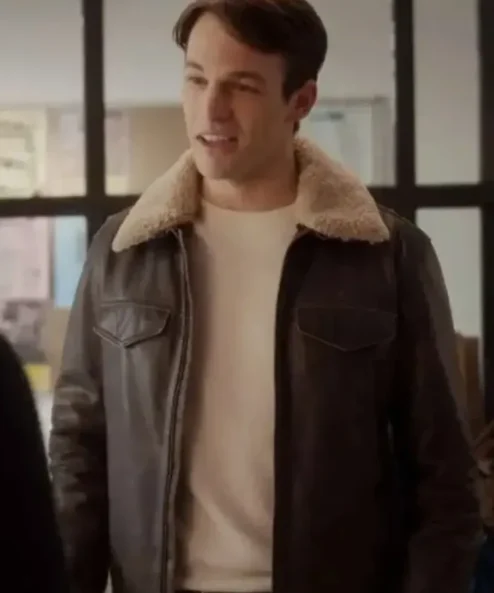 And Just Like That Sebastiano Pigazzi Leather Jacket