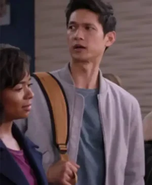 Benson Kwan Greys Anatomy S20 Grey Bomber Jacket