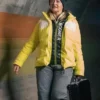 Beth Foxwell 007 Road to a Million S01 Yellow Puffer Jacket