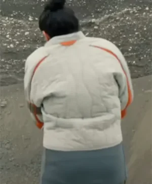 Bharadwaj Murderbot 2025 Grey Quilted Jacket Back