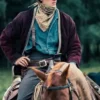Billy The Kid Tom Blyth Burgundy Jacket