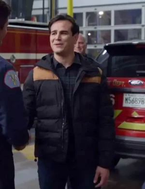 Chicago Fire Blake Gallo Black Puffer Jacket