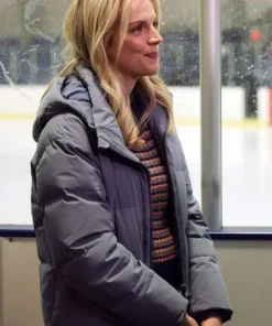 Chicago Fire S12 Sylvie Brett Grey Puffer Jacket