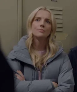 Chicago Fire S12 Sylvie Brett Grey Puffer Jacket For Sale