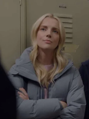 Chicago Fire S12 Sylvie Brett Grey Puffer Jacket For Sale