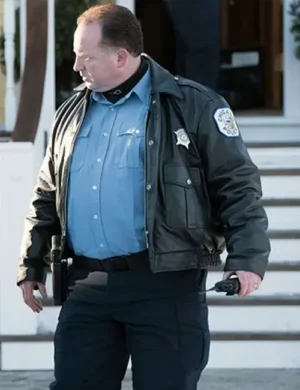 Chicago Fire Sergeant DeLaney Black Leather Jacket