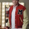 Cory Monteith Glee Red Wool Letterman Jacket For Men