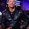 Dwayne Johnson The Titan Games Black Leather Jacket For Sale