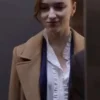 Fair Play 2023 Phoebe Dynevor Wool Brown Coat
