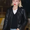 Gigi Hadid Black Leather Jacket