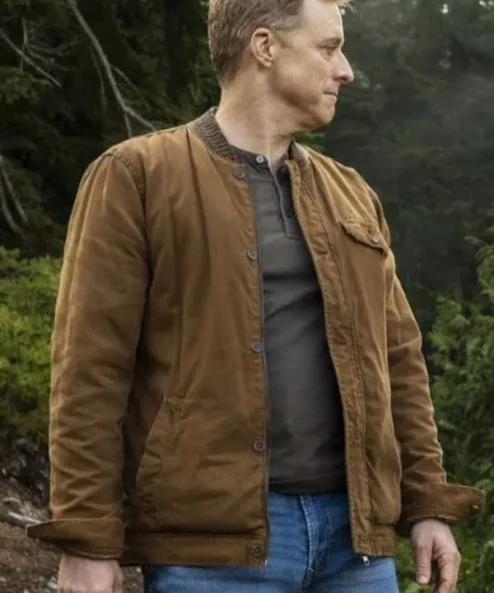 Harry Vanderspeigle Resident Alien Brown Jacket For Sale