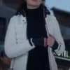 Heart of Stone 2023 Gal Gadot Puffer White Jacket