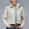 Hearts In The Game 2023 Erin Cahill Off White Jacket