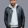 Hearts In The Game Marco Grazzini Black Bomber Jacket