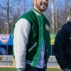 Hearts In The Game Marco Grazzini Green Varsity Jacket