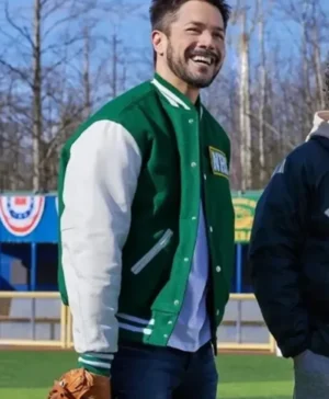 Hearts In The Game Marco Grazzini Green Varsity Jacket