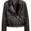 House of Payne S11 Black Biker Cropped Jacket