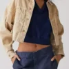 House of Payne S12 Cropped Beige Corduroy Jacket