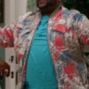 House of Payne S13 Red And Blue Print Jacket