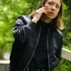 Hudson and Rex S07 Sarah Truong Black Bomber Jacket