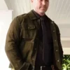 Jake McLaughlin Will Trent S03 Green Suede Leather Jacket
