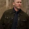 Jake McLaughlin Will Trent S03 Green Suede Leather Jacket For Sale