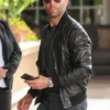 Jason Statham Black Bomber Leather Jacket for Sale