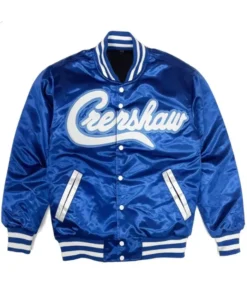 Kobe Bryant Crenshaw Satin Varsity Jacket