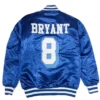 Kobe Bryant Crenshaw Satin Varsity Jacket Back