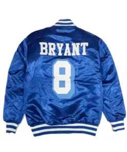 Kobe Bryant Crenshaw Satin Varsity Jacket Back