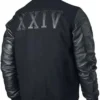 Kobe Bryant XXIV Black Wool Varsity Jacket Back